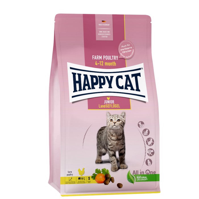 Happy Cat Xira Trofi Gtas Junior Geflügel (Poulerika Farmas) 4kg